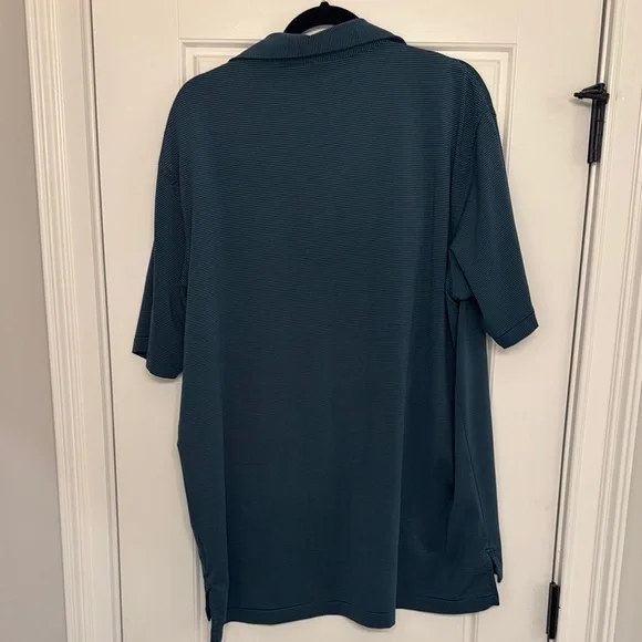 Authentic Masters Golf Tournament Polo by Peter Millar Navy/Green Stripe - Picture 4 of 4